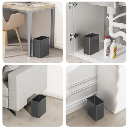 Cesun Small Bathroom Trash Can, 2.1 Gallons, Under Sink Wastebasket, Gray - color: Gray