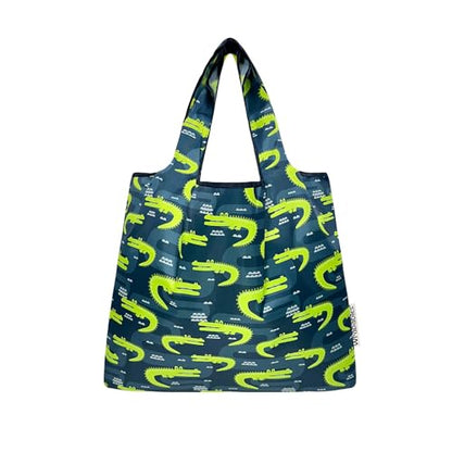 allydrew Medium Foldable Tote Nylon Reusable Grocery Bag (Set of 2) - color: Gators