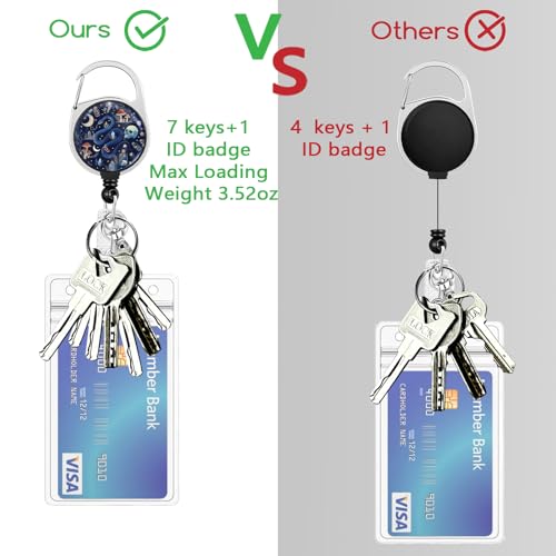 Gctriki Gothic Snake Lanyards for ID Badges, Retractable Badge Reel Clip - color: Goth Snake Mushroom