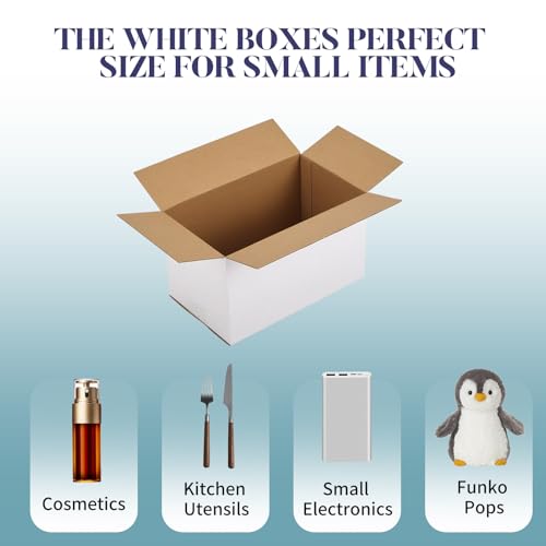 Small Shipping Boxes 10x6x6 Set of 6 - size: 10x6x6 Inches
