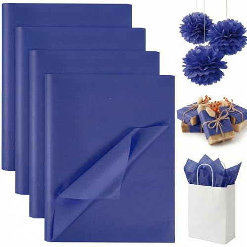 Koogel 330 Sheets Navy Blue Tissue Paper, 14 X 10 inches - color: Navy Blue