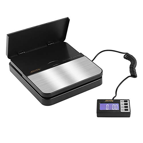Acteck 150LB x 0.1 OZ Extended Display Digital Shipping Postal Scale with AC Adapter - size: 150LB Stainless Steel/Extended Display