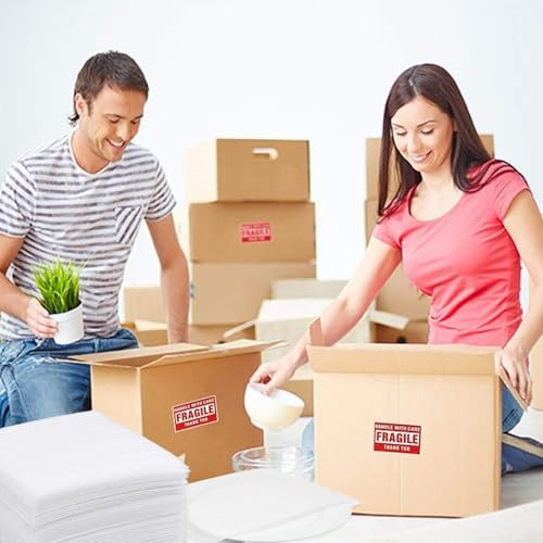 Foam Wrap Cushion Foam,100 Pack Foam Wrap Cushioning Packing Supplies for Moving, Packing, Transportation and Storage, Storage-Safely Cushion Wrap For Dishes, Furniture (12" x 13.8")