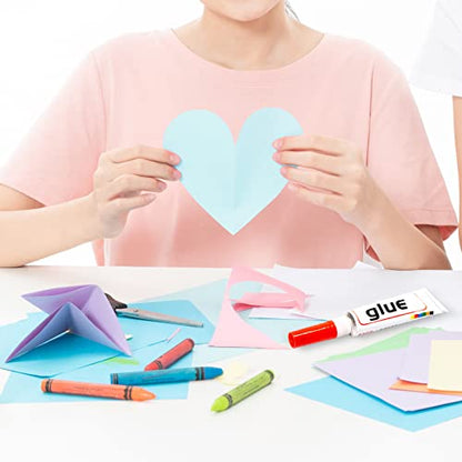 Goefun 80lb 24 Sheets Light Blue Cardstock 8.5 x 11 Pastel Paper - color: blue, size: 8.5x11
