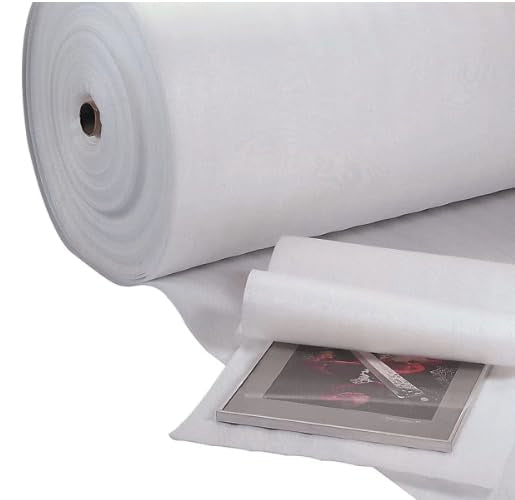 24" Wide x 175' Long 1/8" Thick Packing Foam Roll, Perforated, In Box For Shipping, Packing, Moving, and Storage; Moisture Repellent