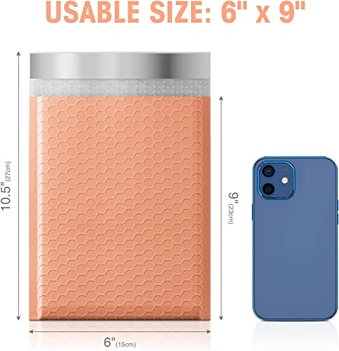 Metronic Bubble Mailer 6x10 100 Pack Peach Opaque Padded Envelopes - color: Peach, size: 6x10" 100 pc