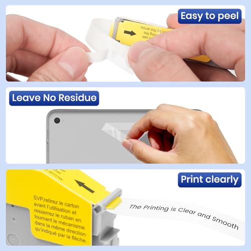 1-Pack Compatible with Brother P-Touch TZe-131 12mm Clear Label Tape - color: Clear, size: 12mm