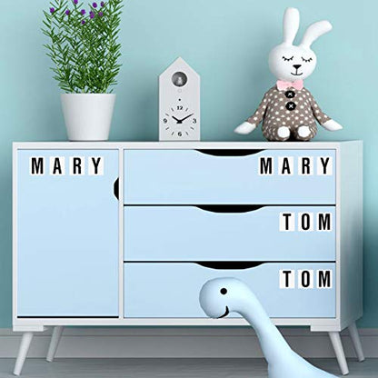 Zonon 8 Sheets Mailbox Numbers Letters Stickers,1 Inch,Black in White - color: Black in White, size: 1 Inch