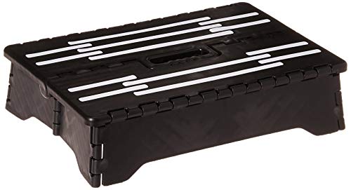 Portable Folding Step, Black, 1 Count