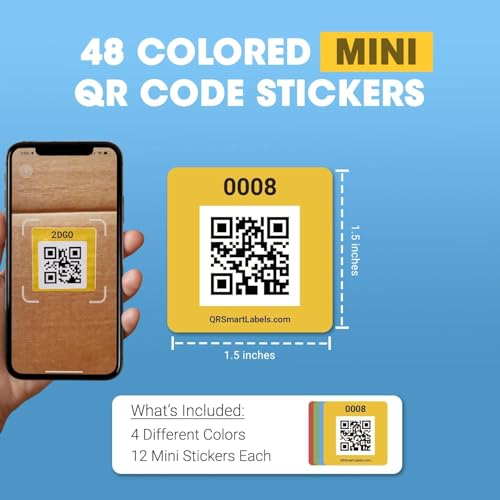 SmartLabels - Mini 1.5" QR Code Labels for Storage, Organization, & Moving - style: Mini