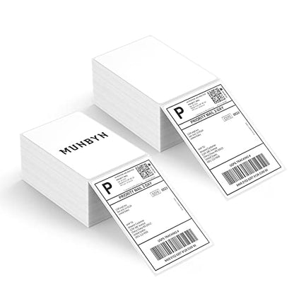 MUNBYN 4x6 Inch Thermal Labels, 1000 Labels/2 Stacks(500 Pcs per Stack) - color: White, size: 4x6*1000