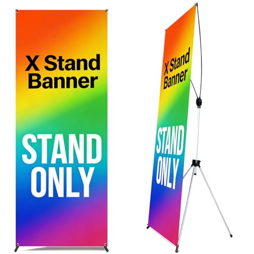Premium X Banner Stand Display 24"x72" 10 PACK - size: 10 PACK