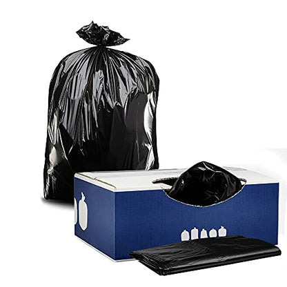 Plasticplace 20-30 Gallon Trash Bags │ 2.0 Mil │ Black Heavy Duty Garbage Can Liners │ 30" x 36" (100 Count)