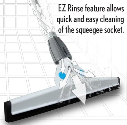 UNGER Commercial SmartFit WaterWand 30" Heavy-Duty Floor Squeegee HM30K