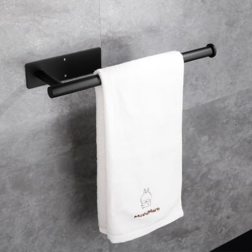 Paper Towel Holder - Eolax Under Cabinet Paper Towel Bar for Kitchen, Wall Mount Self Adhesive or Drilling Paper Towel Rack, 304 Stainless Steel (Black) - color: Black