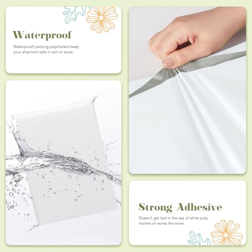 Fuxury Poly Mailers 19x24" 100 Pack,Large Shipping Bags for Clothing,White - color: White, size: 19x24" 100pcs