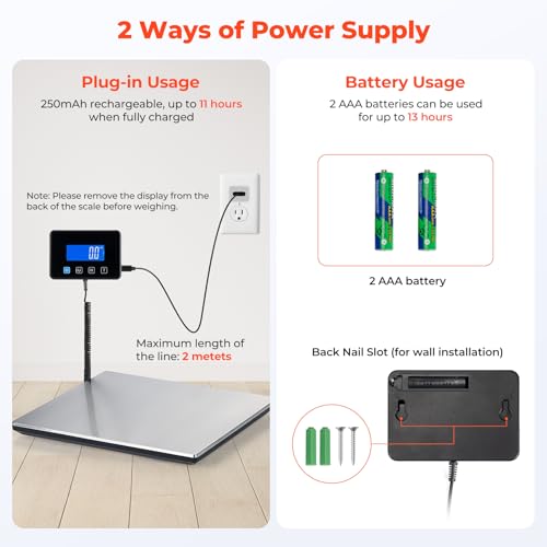 MUNBYN 660lb/1.8oz Shipping Scale, Digital Postal Scale for Packages