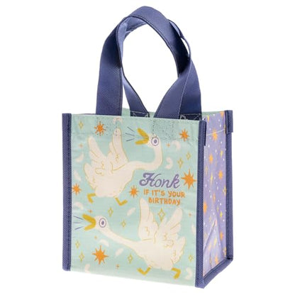 Karma Small Reusable Gift Bags, Tote Bag and Gift Bag with Handles, Perfect for Birthday Gifts and Party Bags RPET 1 Dog - color: Goose