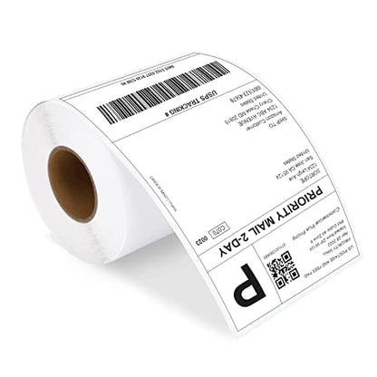 4x6 Direct Thermal Labels with 220 Labels/Roll - Premium Adhesive & Perforated, Water & Grease Resistant Labels Compatible with Rollo, Label Printer - size: Roll- 220 Labels