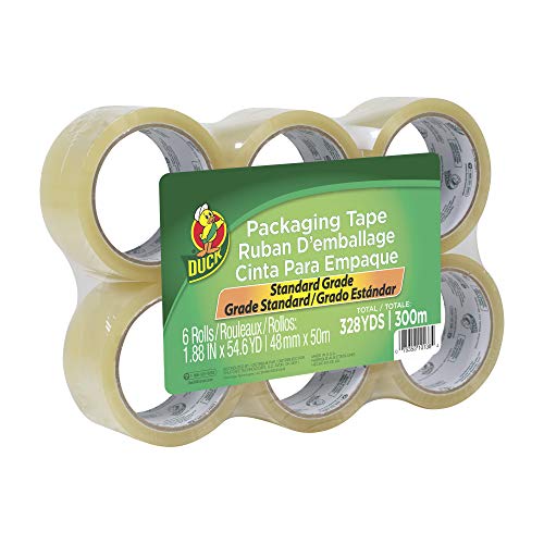 Duck Brand Standard Packaging Tape Refill Rolls, 1.88 in x 54.6 Yds 6 Rolls - size: 6 Rolls, style: Refill