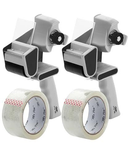 Mr. Pen- Heavy Duty Packing Tape Dispenser Gun, 2 Inch - color: Black, size: 2 Pack