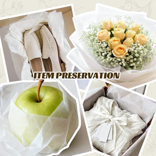 Simetufy 1280 Sheets 20x30 White Tissue Paper Bulk for Packing Moving - color: white, size: 1280 sheets
