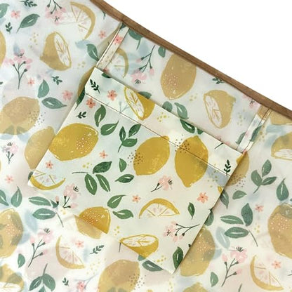allydrew Medium Foldable Tote Nylon Reusable Grocery Bag (Set of 2) - color: Lemons