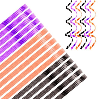 Halloween Curling Ribbons for Crafts Bows Present Wrapping Florist Wedding Party Festival Art Craft Decor, 11 Yards Per Roll, 3/16 Inch Wide 3/16" - Set7 - size: 3/16" - Set7