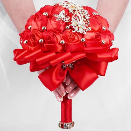 Mauproy Red Satin Ribbon, 1-1/2 Inch, 50 Yards - color: Red