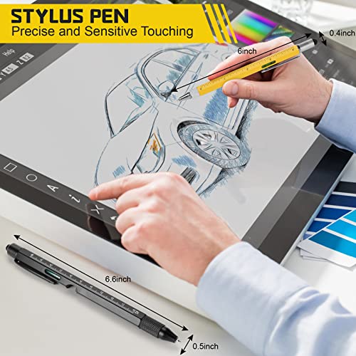 MAFEHAN 10-in-1 Multitool Pen Set, Gifts for Men Dad Husband Grandpa - color: Black&yellow
