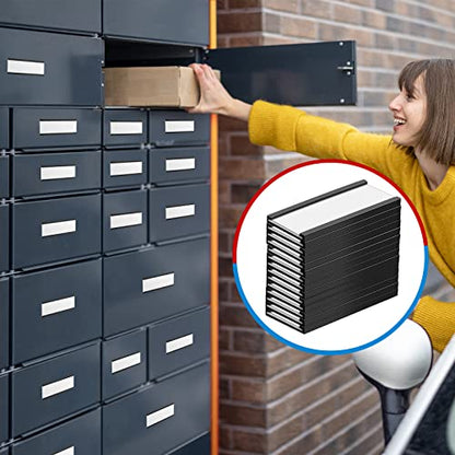 Yexiya 500 Pack Magnetic Label Holder for Metal Racks & Shelves, 1 x 2 Inch - size: 1 x 2 Inch