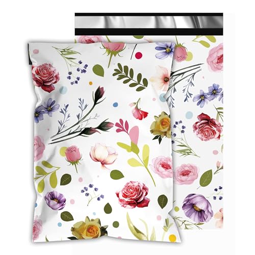 Poly Mailers 6x9 Inch, 100 Pack, Flower Self-Seal Shipping Bags - color: Bud, size: 6x9 Inch 100 Pcs