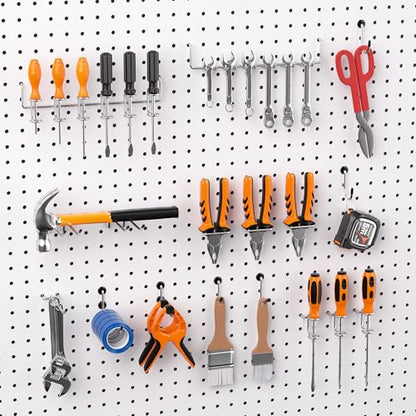 FRIMOONY Peg Board Organizer Accessories, Pegboard Hook Locks, Bins, for Organizing Pliers, Wrenches, Screwdrivers, 333-Piece - size: 333PCS