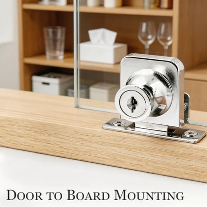Ghrome Glass Case Lock, 1.38x1.26 Inch Rectangle, 2 Sets, Keyed Different - color: Chrome, size: 1.38 x 1.26 Inch