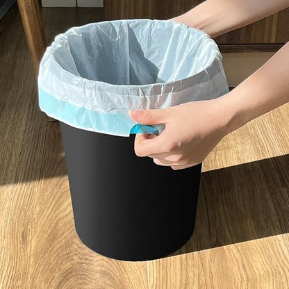 Soddeph 2.5 Gallon Trash Can,Plastic Garbage Recycling Bin,Waste Trash Bin,Round Container Bin Wastebasket forOffice,Home,Bathroom,Kitchen (Black, 1 Pack) - color: Black