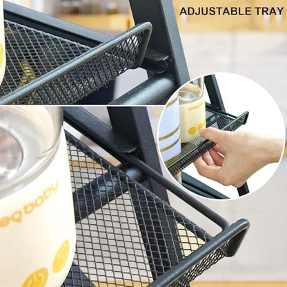 Candy Display Rack with Pull-out Tray, 3-Tire Snack Organizer