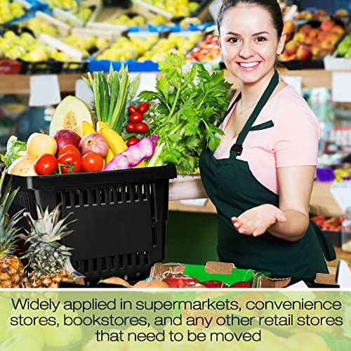 20 Pcs Bulk Shopping Baskets with Handles, Black - color: Black