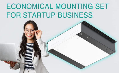 Cash Drawer Under Counter Mount Brackets 2.6 x 16.3 x 4.1 inches - 3 Pack - color: Black, size: 16 Inches (3 Pack)