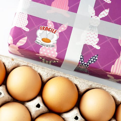 Egg Fragile Please Handle with Care Stickers, Funny Fragile Business Order Paster, Small Business Mailbox Warning Stickers, Warning Paster for Shipping Packing 400 PCS - style: Fragile Please Handle with Care