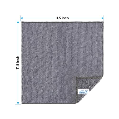 HOMEXCEL Grey Microfiber Cleaning Cloth, Microfiber Towels for Car, 12 Pack - color: Grey