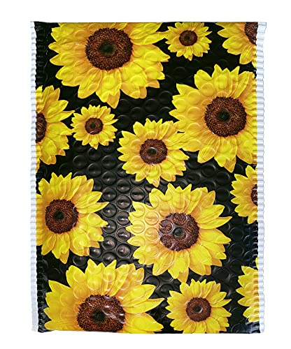 Great Papers! Bubble Mailer, Self-Sealing and Tear Resistant, Sunflowers, 6" x 10", 50 pack (074108),Black - size: 6 x 10 inches