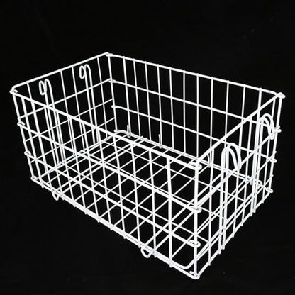 Large Capacity Folding Metal Wheelchair Basket Rear Basket Wheelchair Scooter Basket for Shopping Travel 40x26x20cm