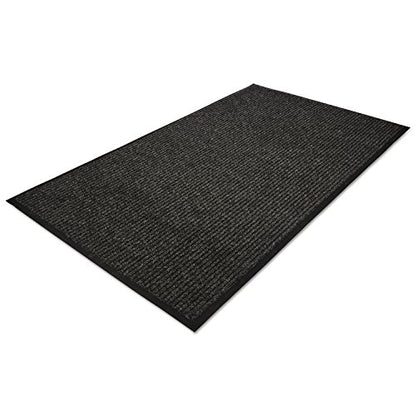 Guardian Golden Series Dual-Rib Indoor Wiper Floor Mat, Vinyl/Polypropylene, 3'x5', Charcoal