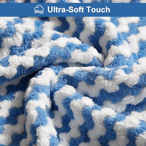 JOYMOOP Microfiber Cleaning Cloth, 6 Piece Set, Large, Multi Color - color: G