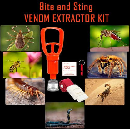 Tactical Ifak Trauma Kit - Emergency First Aid Bleeding Control Kit, Snake Bite & Bee Sting Supplies, Venom Extractor Pump - color: Tan