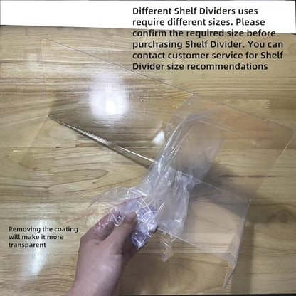 20 Pcs 30*12 CM medicine cabinet dividers，purse dividers for wire shelves，separator shelf dividers warehouse shelf isolation board pvc shelf label for supermarket clothing cabinet storehouse shelf - size: 3012-Card Slot