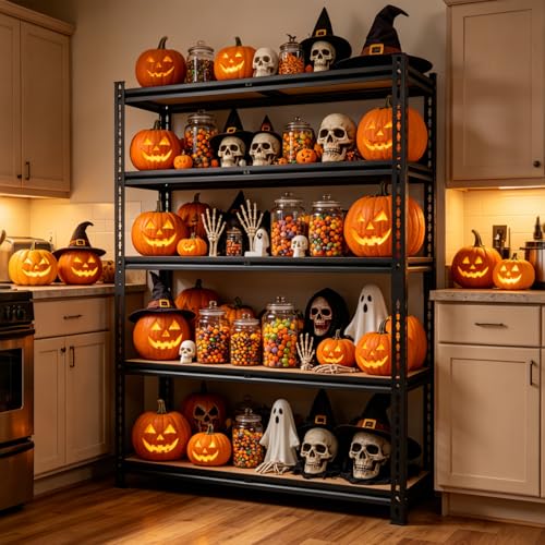 72" H Heavy-Duty Garage Shelving | Metal Garage Storage Racks, 3,500-pound Capacity; Adjustable Shelving for Garage Storage, Multi-Purpose Shelving Unit,72H*36.04W*16D - size: 72H*36.04W*16D