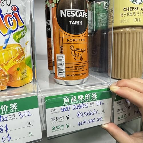 20 Pcs 20 * 10CM 1MM PVC Folder Classification Partition File Classification Label Shelf Dividers Logo Inventory Shelf Warehouse Sign - size: 2010-Card Slot