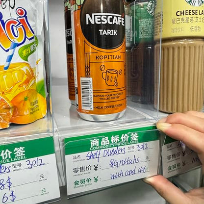 20 Pcs 20 * 10CM 1MM PVC Folder Classification Partition File Classification Label Shelf Dividers Logo Inventory Shelf Warehouse Sign - size: 2010-Card Slot