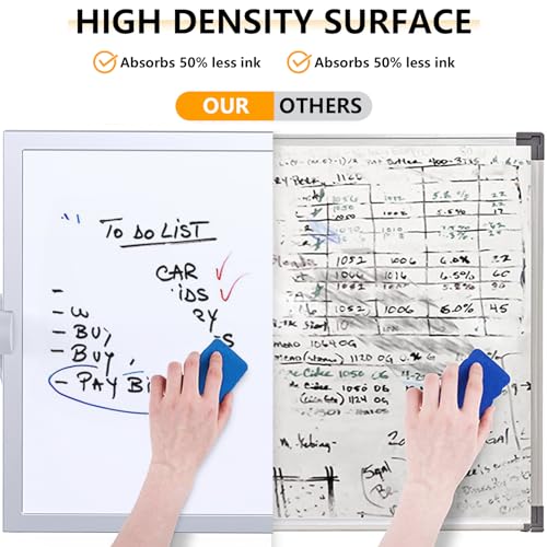 Small Dry Erase White Board,Magnetic Desktop Whiteboard with Stand - size: 12"W x 7.9"H